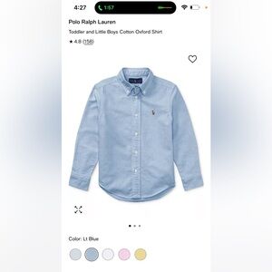 Ralph Lauren Kids Blue Button-Down Shirt